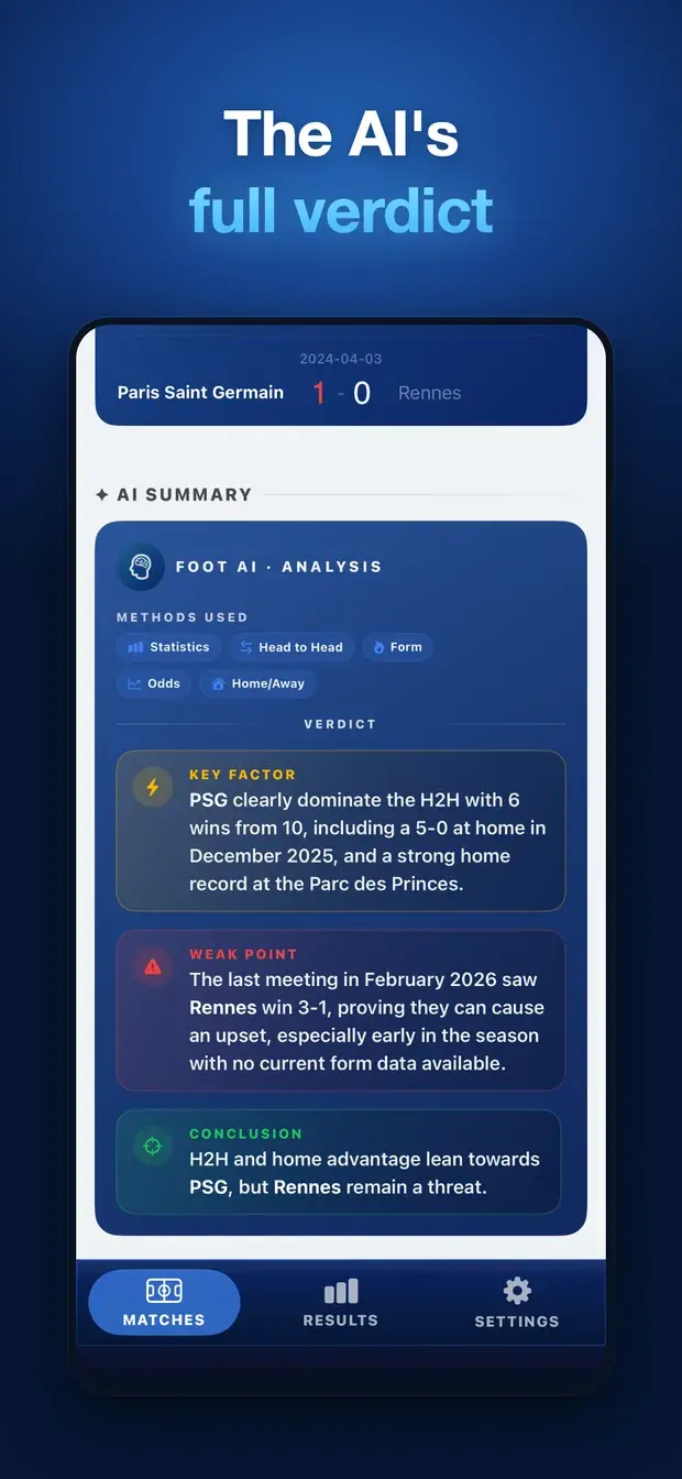 FOOT AI screen 5